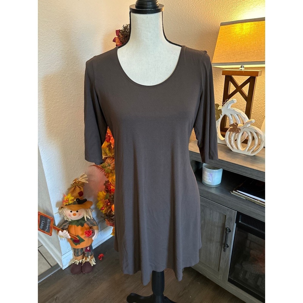 Eileen Fisher‎ dress size M brown